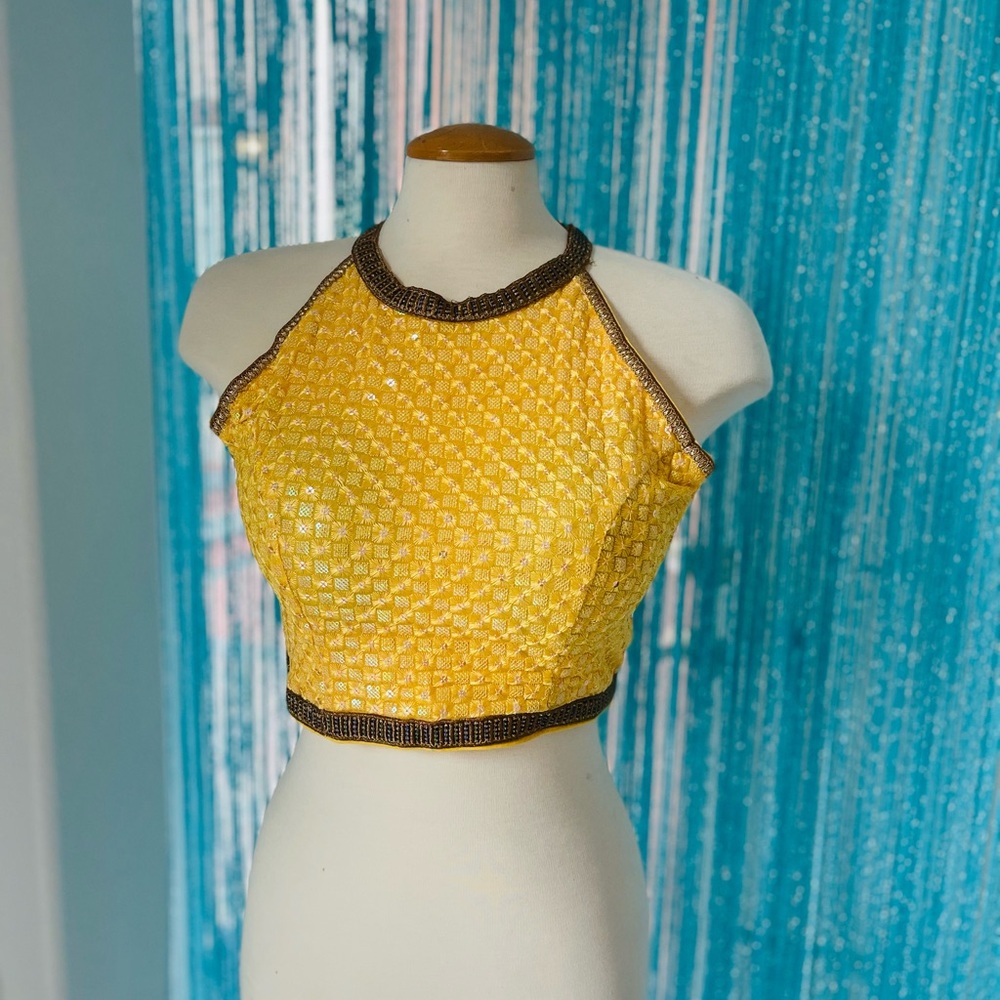 Halter neck blouse